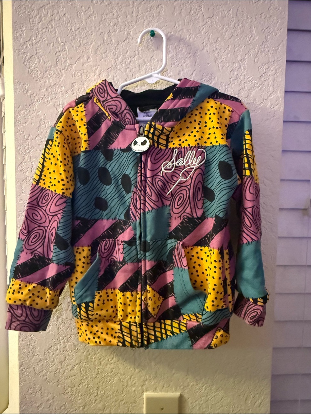 Colorblock Hooded Puffer Jacket in Yellow, Teal & Pink